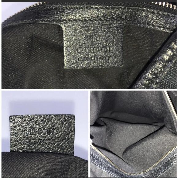 GUCCI Bag Handbag GGCanvas 153009 467891 Black  Authentic - Picture 11 of 12